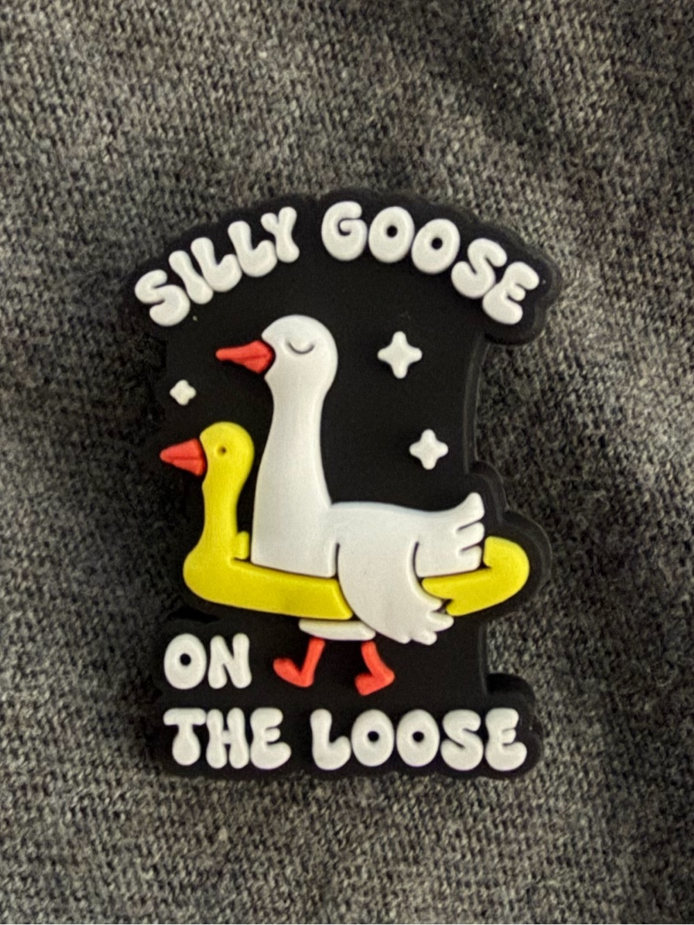Silly Goose on the Loose rubber Pin